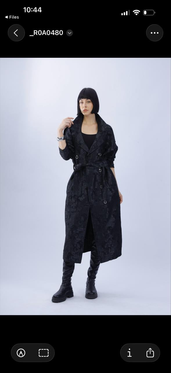 Soft balck wrap jacket