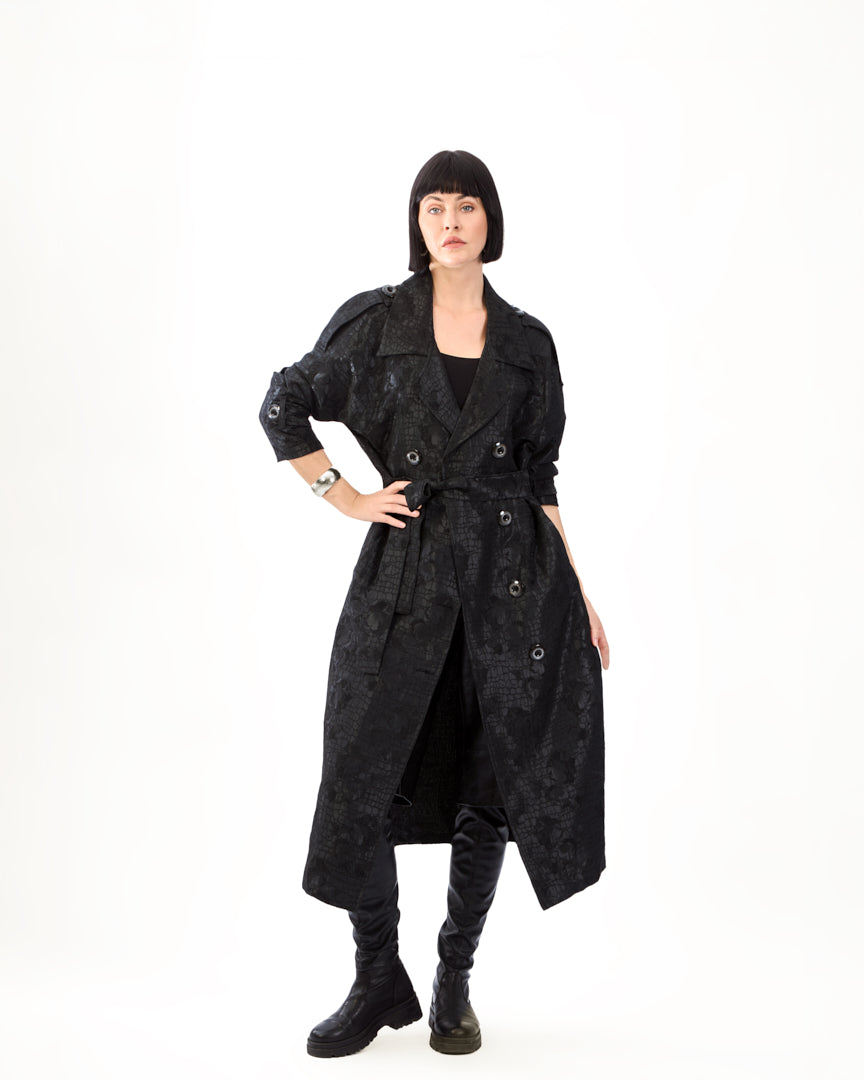 Soft balck wrap jacket